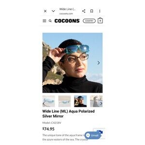 Cocoons Pilot Turquoise Fit Over Sunglasses C3018V    53
